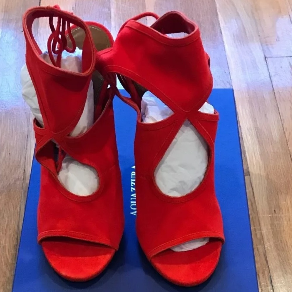AQUAZZURA SEXY THING SANDAL/BOOTIE SIZE 8.5